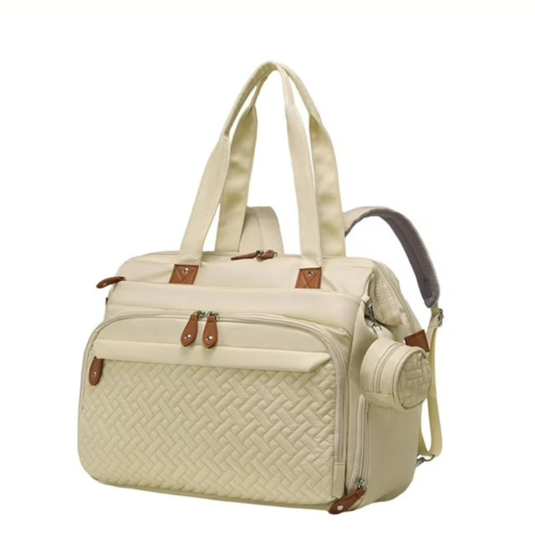 Multipurpose Diaper Bag Tote for Moms | Large Capacity Baby Care Handbag with Shoulder Strap | Waterproof Maternity Travel Bag | Stylish Mommy Bag with Multiple Compartments