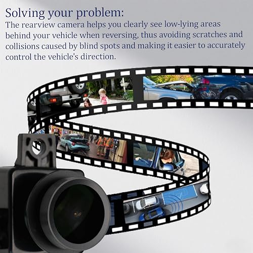 Image of No.56054041AD Rear View Backup Reverse Parking Camera [6 Pins] IP68 HD | Compatible with 2009 2010 Dodge RAM 1500 2500 3500 Pickup 2011 2012 Park Assist Camera Replaces OE# 56054041AC 56054041AA