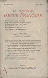  COLLECTION LA NOUVELLE REVUE FRANCAISE N° 176. LA GONFLE PAR ROGER MARTIN DU GARD/ LINDBERGH ET MA VIE PAR PIERRE DRIEU LA ROCHELLE/ INTRA ET EXTRA PAR G. RIBEMONT DESSAIGNES/ PASTORALES PAR HENRI BOSCO.