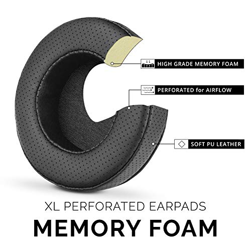 Image of Brainwavz XL Large Perforated Replacement Memory Foam Earpads - AKG K701 Suitable for Many Other Large Over The Ear Headphones - Sennheiser, AKG, HifiMan, Fostex, Sony
