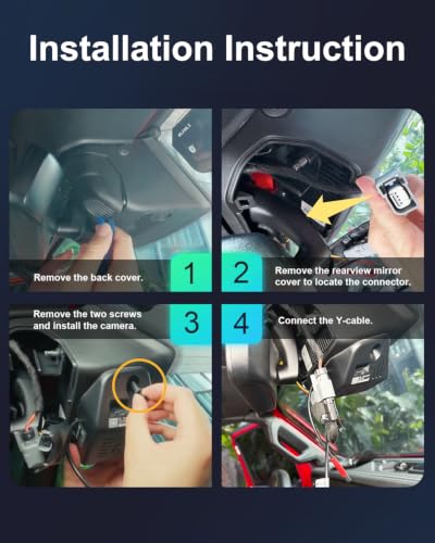 Fitcamx Front 4K+Rear 1080P Dash Cam