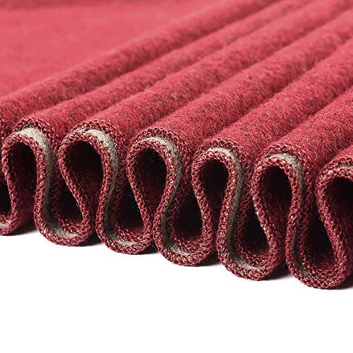 Pengzitou Cashmere Scarf For Womens Mens Super Soft Fashion Long Tassel Blue Scarf（80.7X25.6 In (Red-Chinese Knot) #TOP4