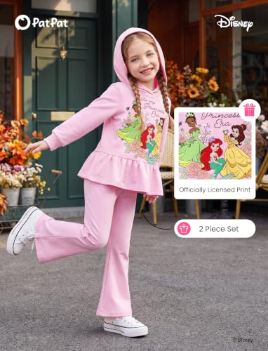 Image of Disney Marvel Outfits for Girls Long Sleeve Hoodie Pants Sets Fall Winter