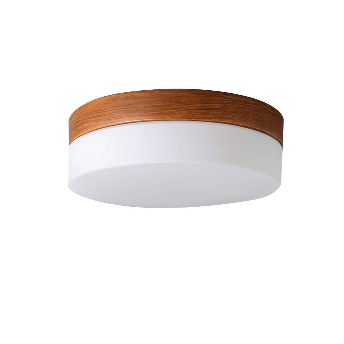 WH-61757B, A Metal Round Ceiling Lamp with Glass Lampshades, Ceiling Lights Led Flush Mount, Dia 11.42"