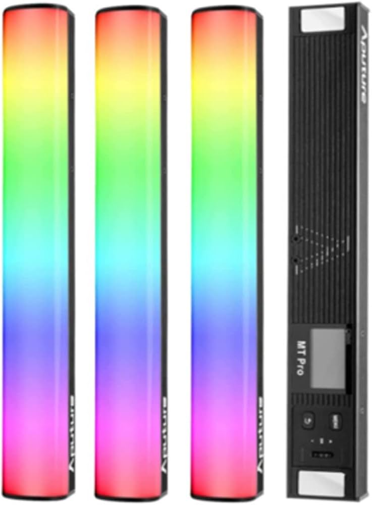 Aputure MT Pro RGB LED ライト ワンド スティック Amazon.com : Aputure MT Pro RGB Tube Light 4-Pack, 7.5W CCT from