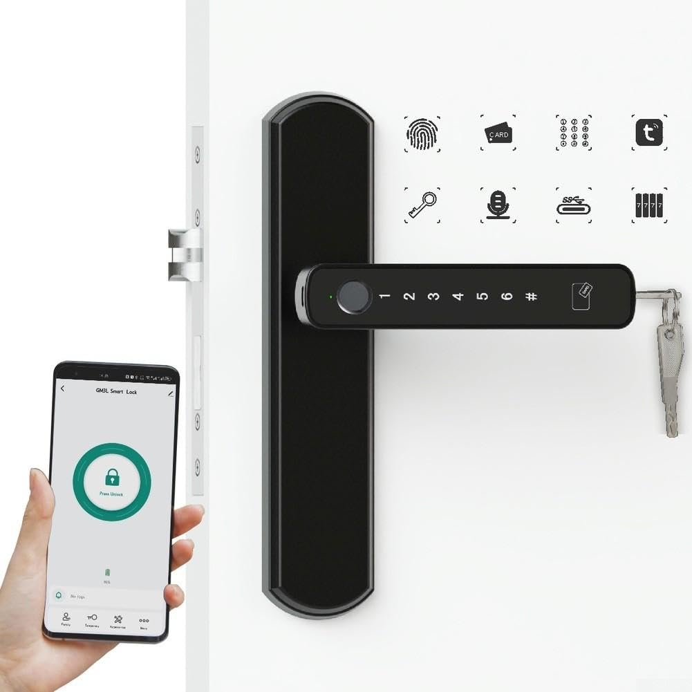 Serratura Biometrica WiFi per tuya Impronta Digitale Serratura(D)