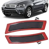 KYYET Compatible with 2011 212 2013 BMW E70 X5 Lci Front Bumper Side Marker Lights Reflectorr(Smoke Lens)