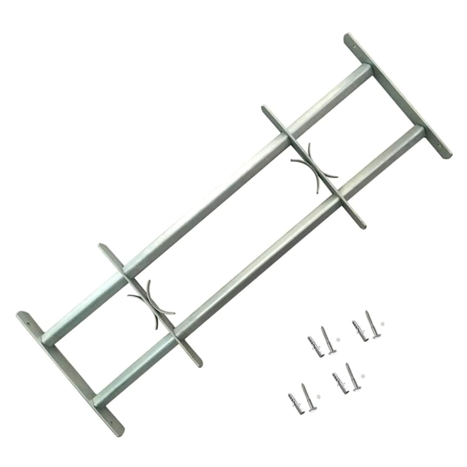 Homgoday Rejas de Seguridad de Ventana Ajustables 2 uds 700-1050 mm Barra de Seguridad Ajustable para Ventana Reja Barreras Puerta Entrada Protector Propiedad