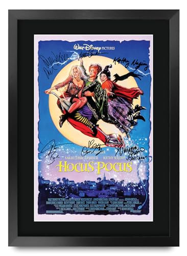 Memorabilia de Hocus Pocus marco A3 con réplica de autógrafo de Bette Midler