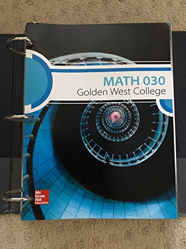 Math 030 Beginning & Intermediate Algebra 1259888045 Book Cover