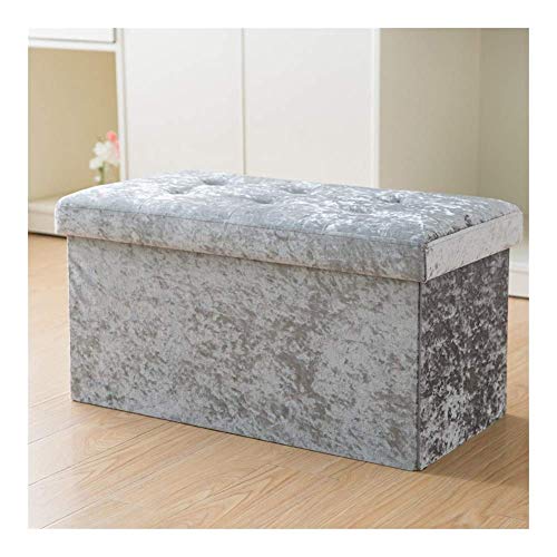 Banc pliant lin argenté pour petits salons encombrés - 3