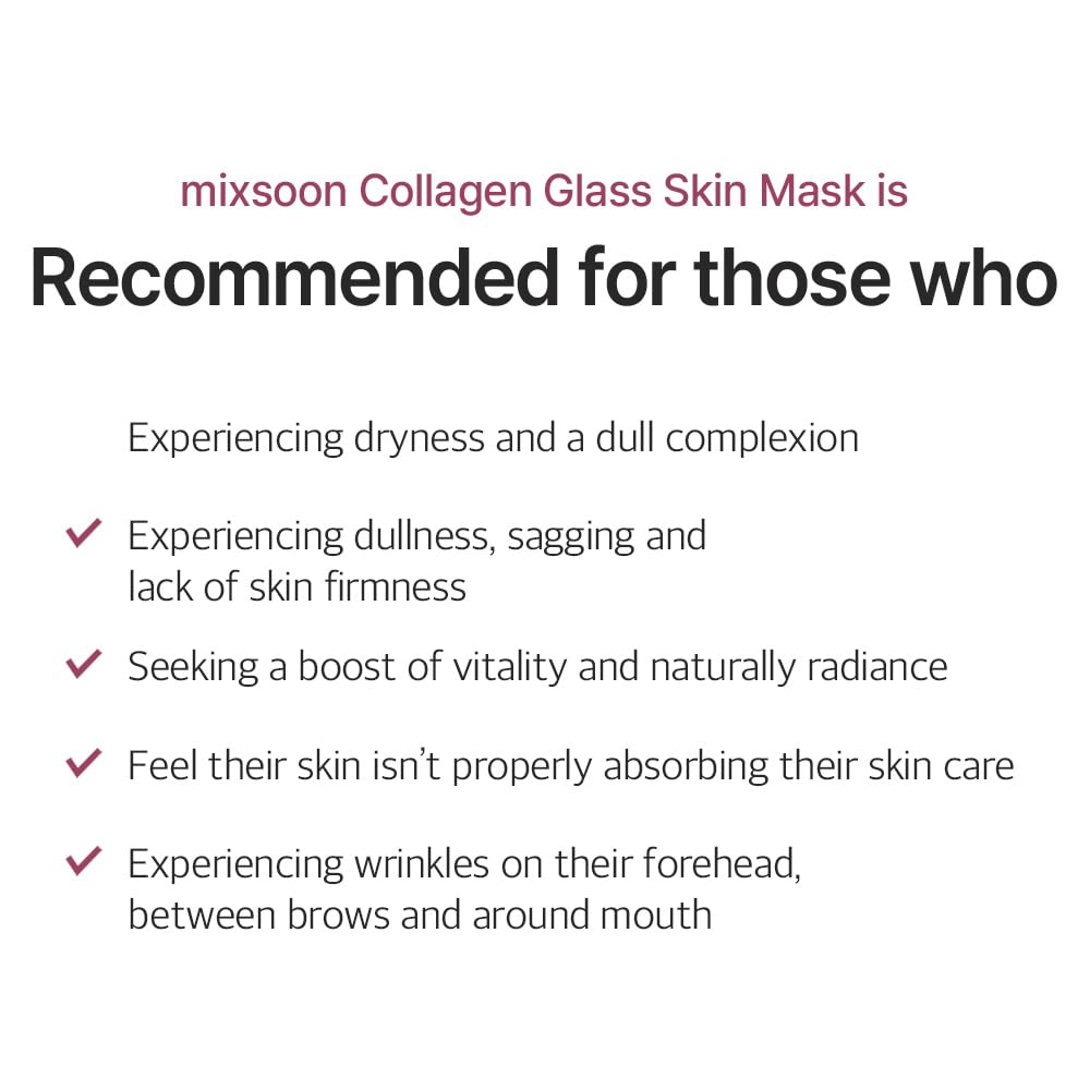 mixsoon Collagen Glass Skin maska peel-off z francuskim niskocząsteczkowym kolagenem, kwasem hialuronowym, PDRN i peptydami – pielęgnująca pielęgnacja skóry, 80 ml