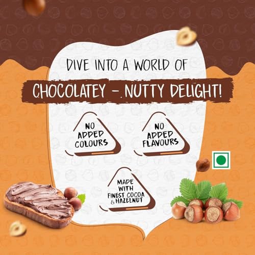 Image of Savory Hazelnut Spread 500g | Smooth, Creamy & Delicious | Made with Finest Cocoa & Hazelnuts | No Added Colors & Flavors | Rich in iron and calcium | Ready to Eat | Cholesterol Free | Chocolate Spread