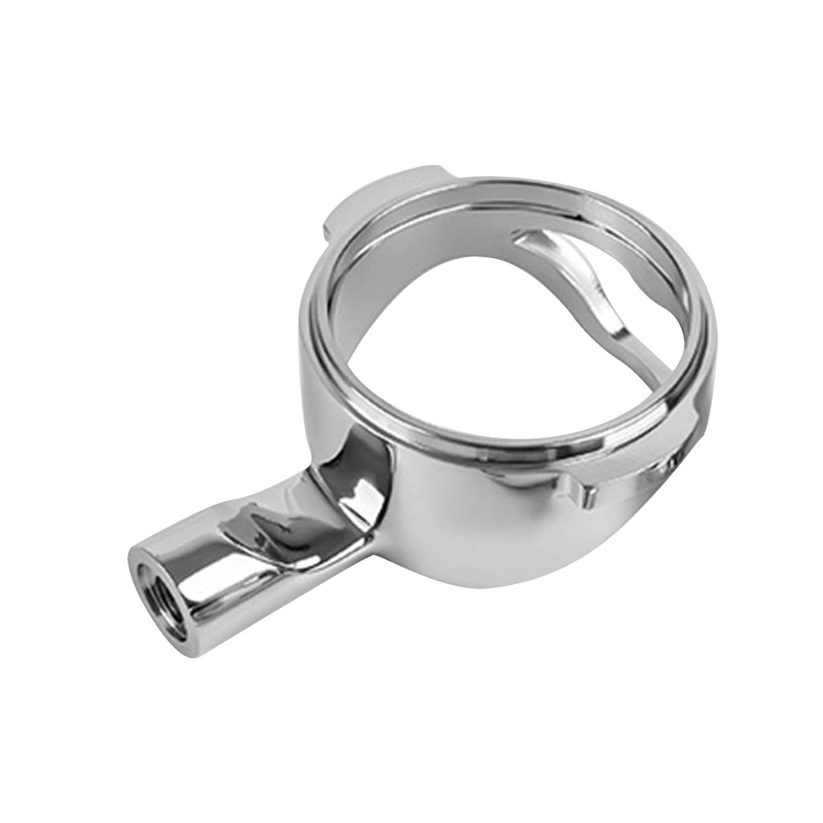 F Fityle Piezas de repuesto de portafiltro sin fondo de 58mm, accesorios, cabezal de grupo de portafiltro para máquinas de café expreso E61, suministros para, Sin fondo