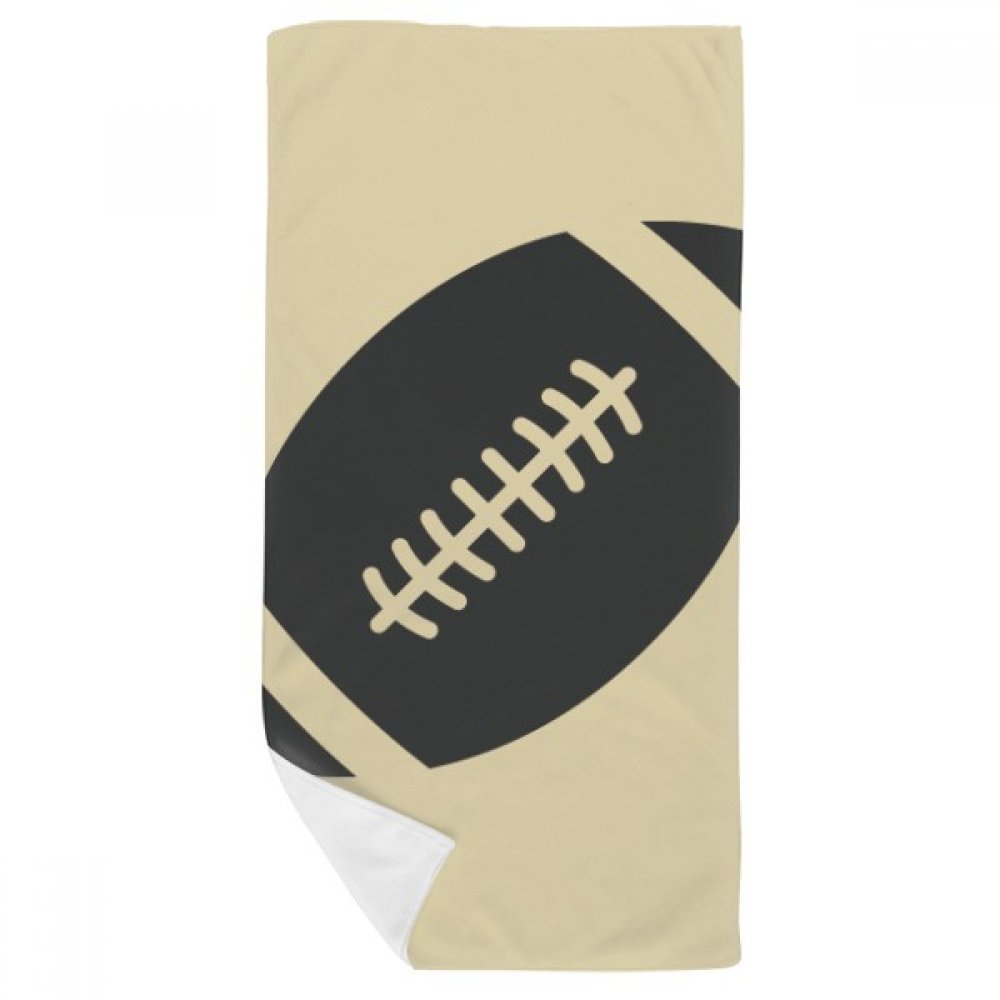 Serviette de bain douce multicolore motif football débarbouillette 35x70