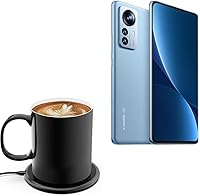 Vista 1 de BoxWave Cargador compatible con Xiaomi 12 Pro - HottieMug con cargador inalámbrico PowerDisc (15W), Qi Wireless 15W Mug Warmer Coffee Desktop