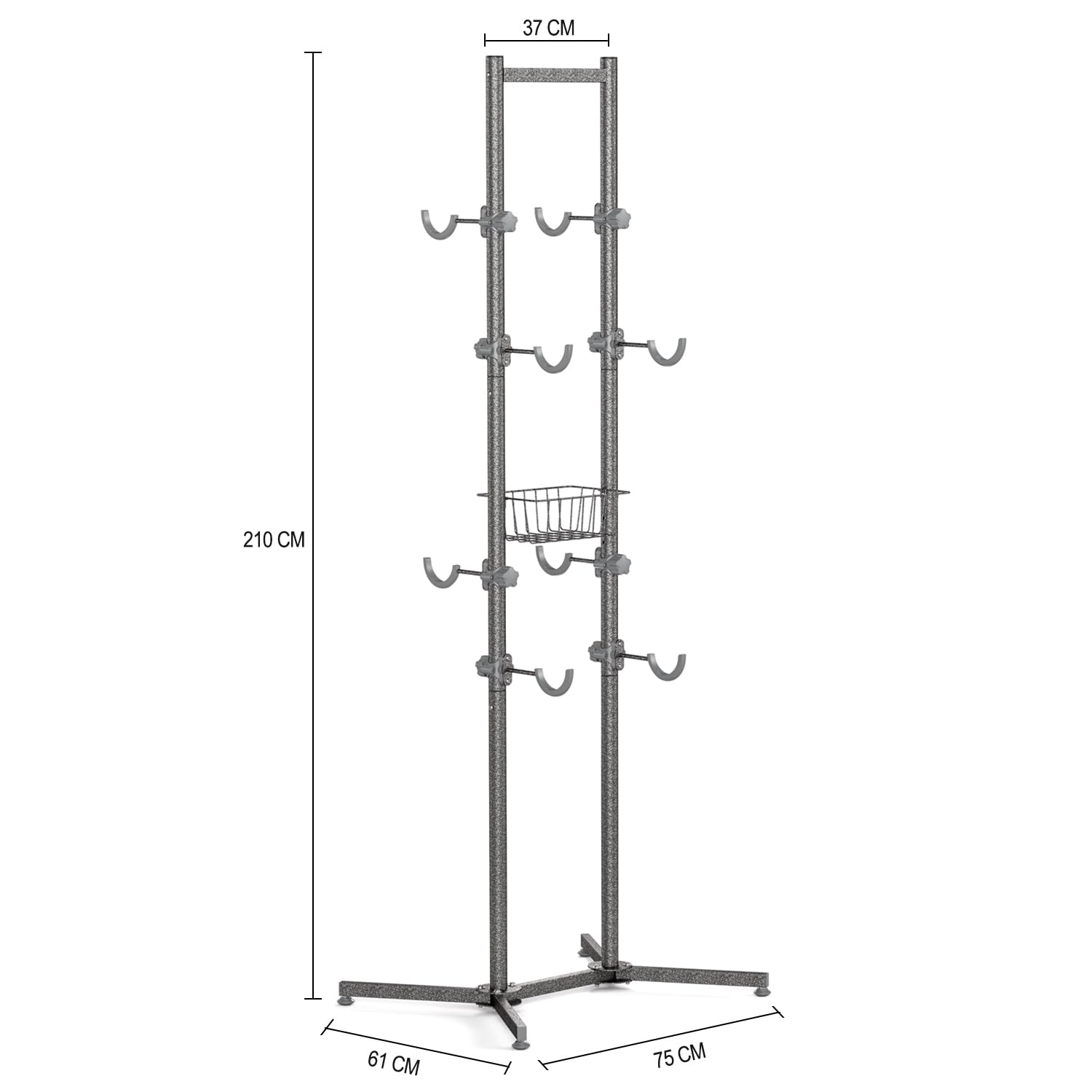 CXWXC Fahrradständer Boden Für 4 Fahrräder Belastbar bis 70kg/160 Pound Fahrrad Ständer Halter Indoor Garage Lagerung im Freien…