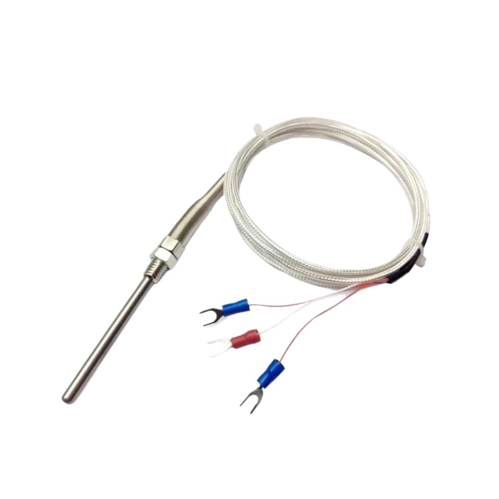 PT100 M8 Threaded Type Probe Temperature Sensor Thermocouple with 1/2/3/5m Waterproof