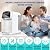 Portable RO Water Filter System with UV, 5-Stage Reverse Osmosis Filtration, 5:1 Pure to Drain, No Installation Required, Portable Water Purifier for Home Kitchen - White
