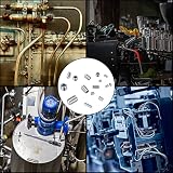 Zestaw 300 sztuk śrub nastawnych, śruby gwintowane, śruby imbusowe, zestaw M2,5, M3, M4, M5, M6, M8, śruby z łbem sześciokątnym z kluczami imbusowymi do klamki drzwi, klamki do drzwi, uchwytu (srebrny