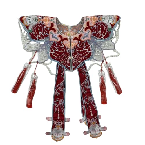 Chinese Traditional Dress Cloud Collar Shawl Tassel Embroidery Handmade Shoulder Accessories