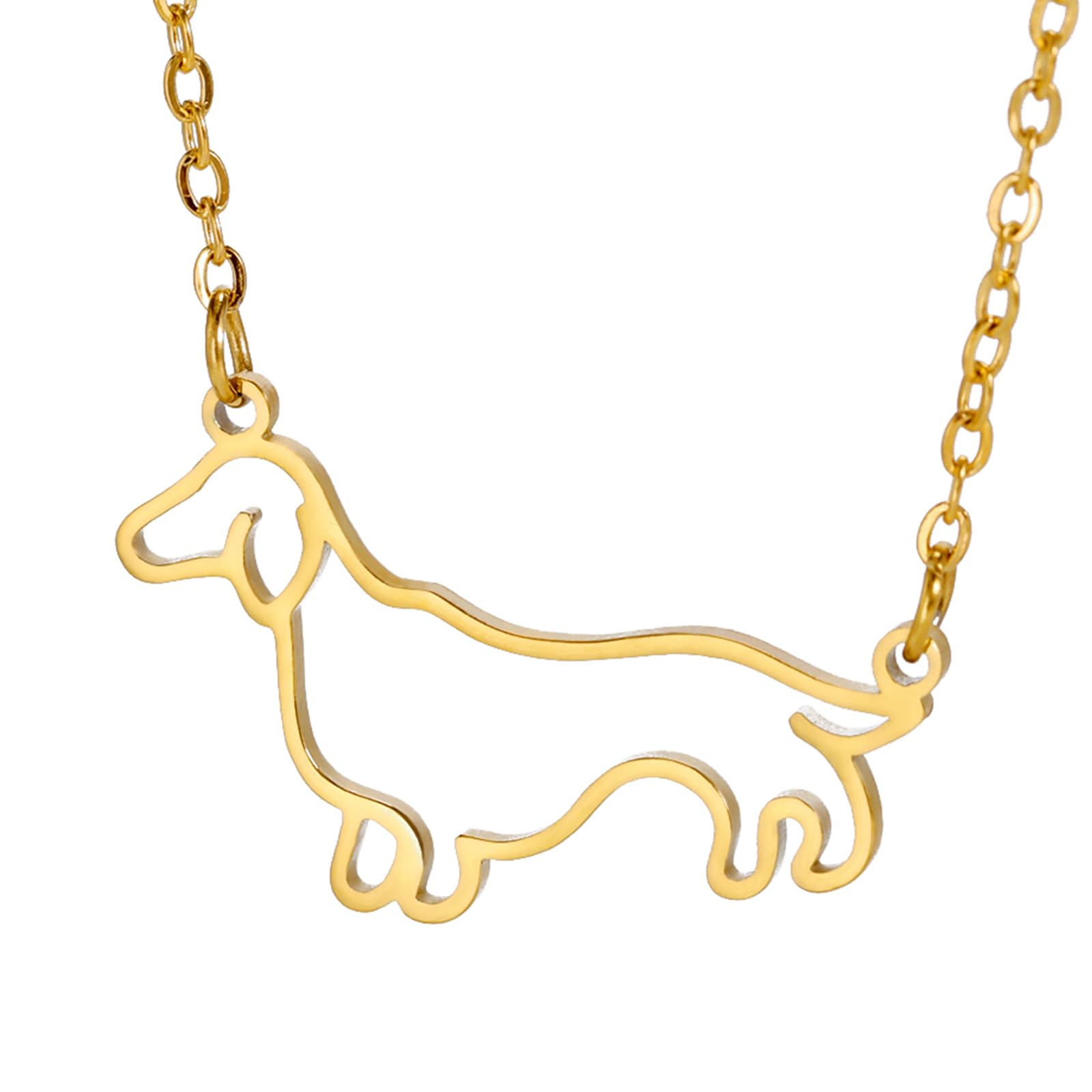 Collier de teckel mignon - Accessoire feng shui tendance chic - 8
