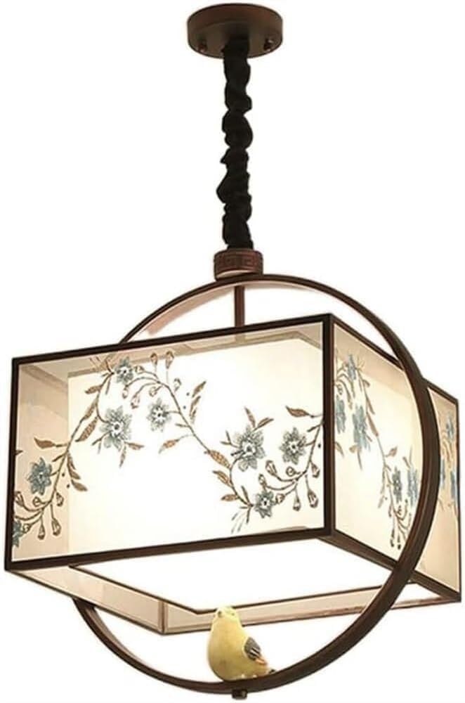 Plafonnier originalité bois massif et résine luminaire de plafond chic