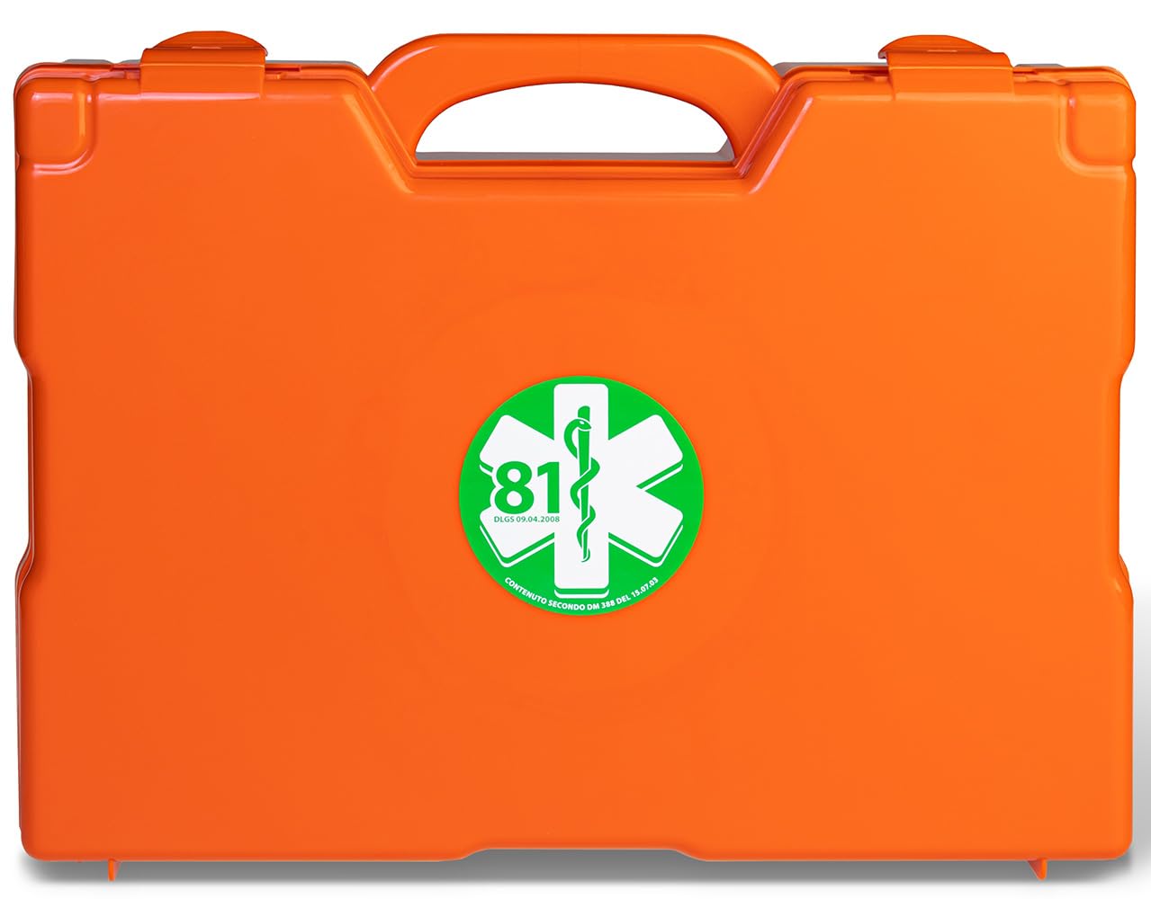 Valigetta di Pronto Soccorso per aziende del GRUPPO A e B attacco a parete ALL. 1 DA 3 LAVORATORI 460x345x145 mm
