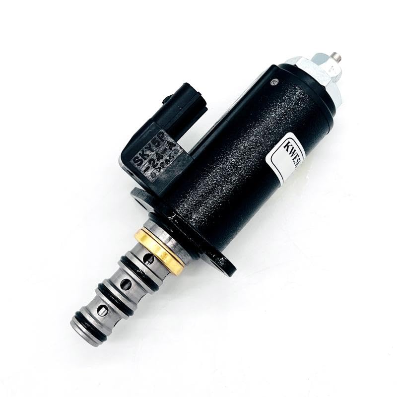 UOYETIB 24V Red Solenoid YN35V00050F1 Compatible for Kobelco SK200-8 SK210LC-8 SK250-8 SK260LC-8 SK330-8 SK350LC-8 SK75-8 SK130-8 SK140-8 SK250-8 SK260-8 SK350-8 Sany SY225C SY215C Excavator