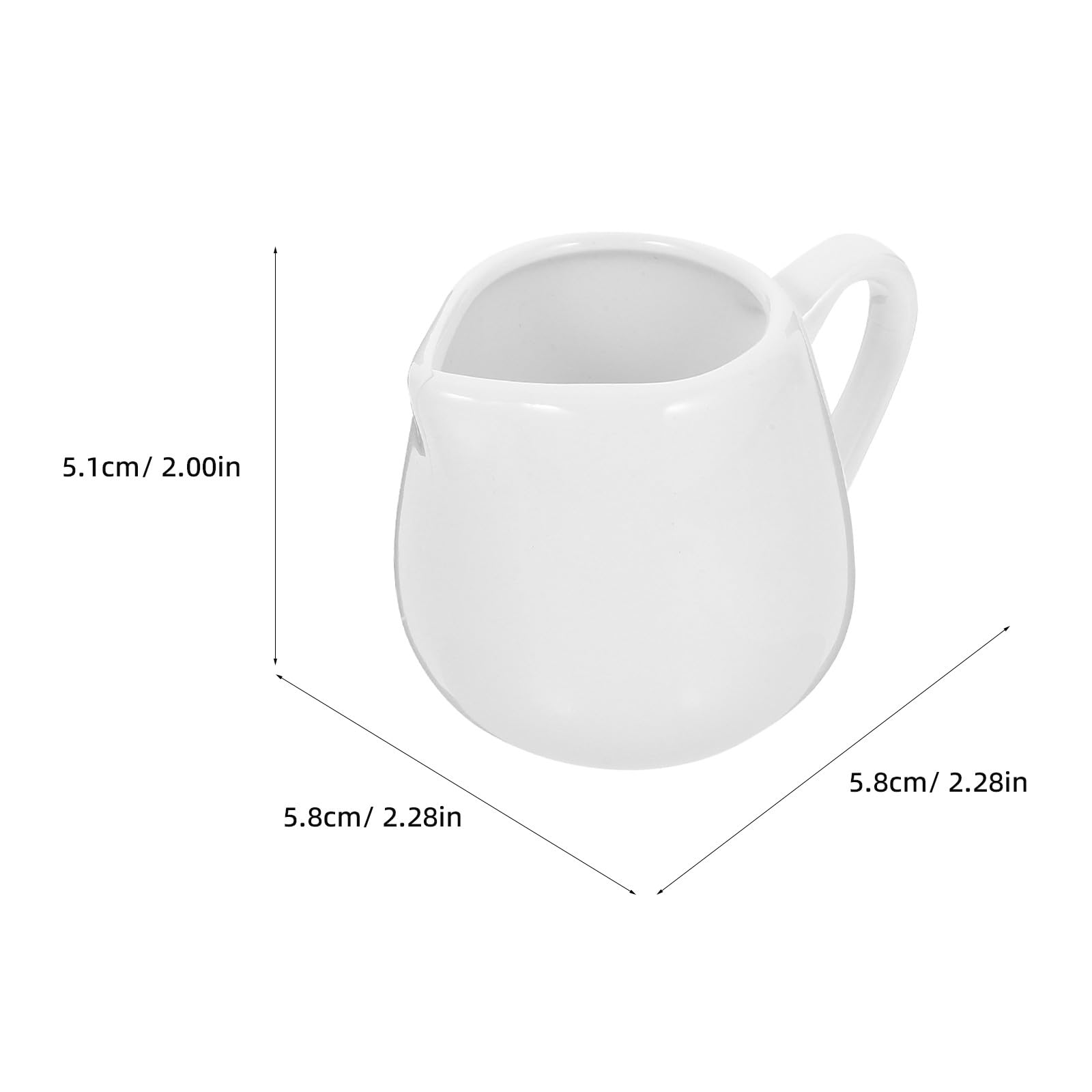 ibasenice Lot de 12 mini-pichets à sauce en céramique : 100 ml (3,4 oz) – Petit pichet à café avec poignée – à lait pour expresso, thé et sauce – Compatible micro-ondes et lave-vaisselle