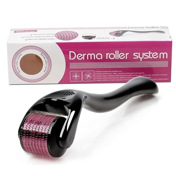 Derma Roller 0.5mm for Hair & Beard Growth – 540 Titanium Micro Needles for Hair Regrowth, Beard Growth, Acne Scar Reduction & Skin Rejuvenation – Safe for Men & Women-image-27