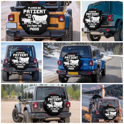 Image of GENANY Funny Quote Father's Day PVC Spare Tire Cover for RV Trailer, Waterproof, No Camera Hole, Size 16 Fits 29-31 Inch