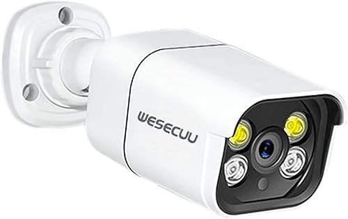 WESECUU Cámara de seguridad Poe, cámara IP, cámara de CCTV, cámara de vigilancia, cámara Poe solo coincide con el sistema de cámara de seguridad POE