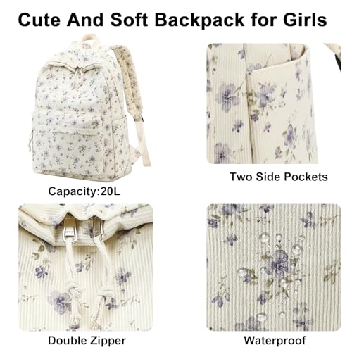 Image of Girls Backpack for Kids Elementary Bookbag Girly School bag Children Laptop Bag