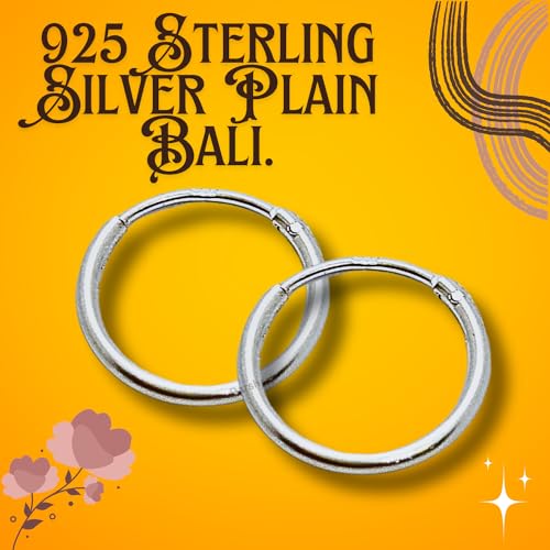 Darshraj 925 Sterling Silver Earrings Bali Big Size - 42 mm for Girls and Women, (3.32gm) - Image 2