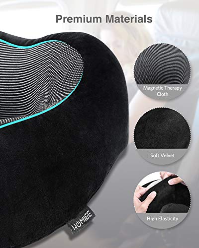 HOMIEE Reise Nackenkissen, Orthopädisches Nackenkissen, Schlafen Memory Foam Stoff Ergonomisches Nackenstützkissen für optimalen Komfort durch Beste Memory Foam Technologie - Image 3