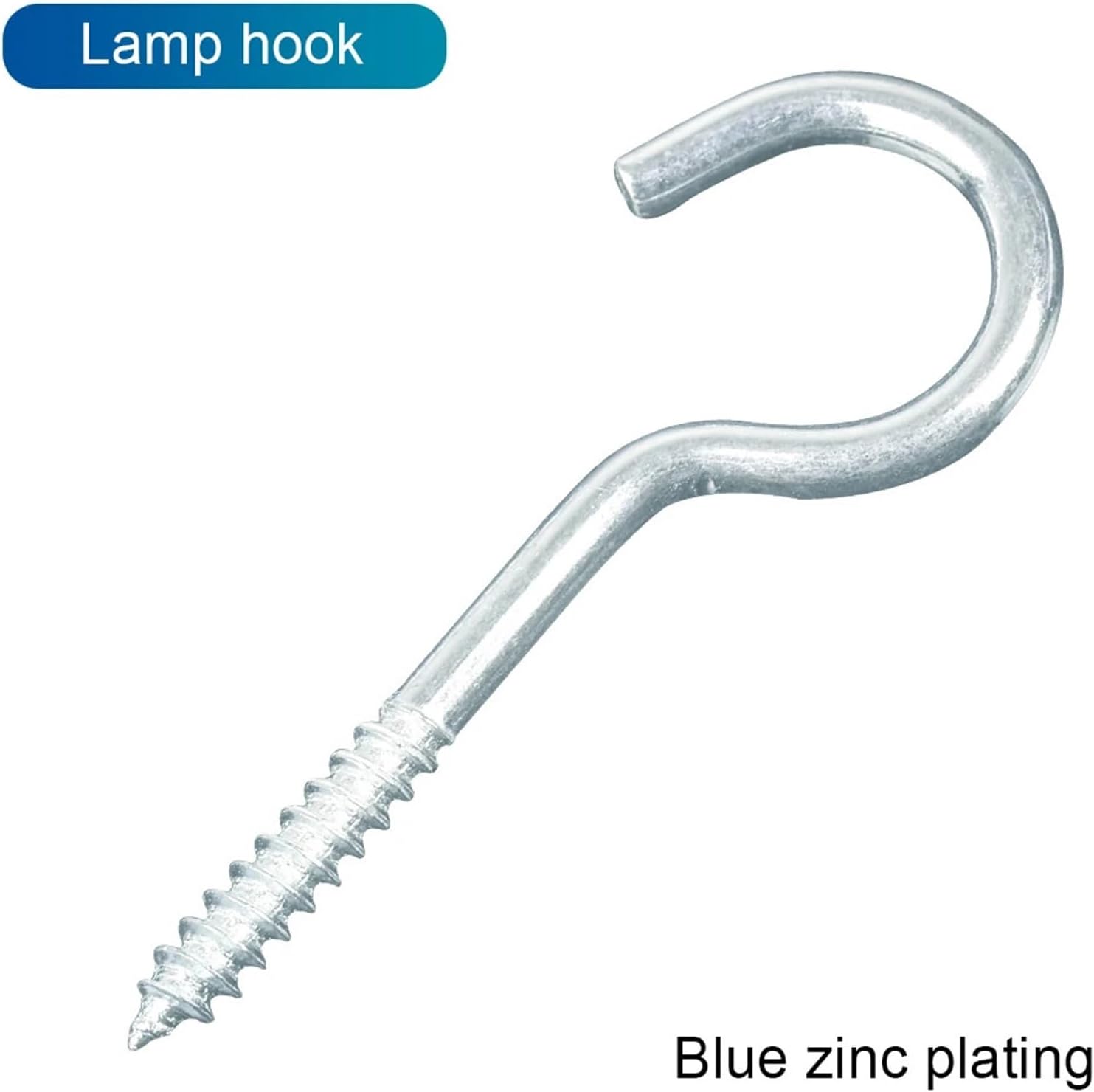 Screw Hooks 50pcs Screw Hook 1.8 Inch Heavy Duty Screw in Ceiling Hook Kitchen Cup Hook Eye Hooks for Hanging