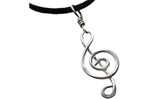 Sterling Silver Treble Clef Pendant Necklace