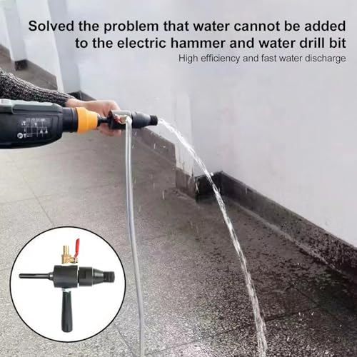 Outil de perceuse à eau avec adaptateur pour marteau et foret - 2
