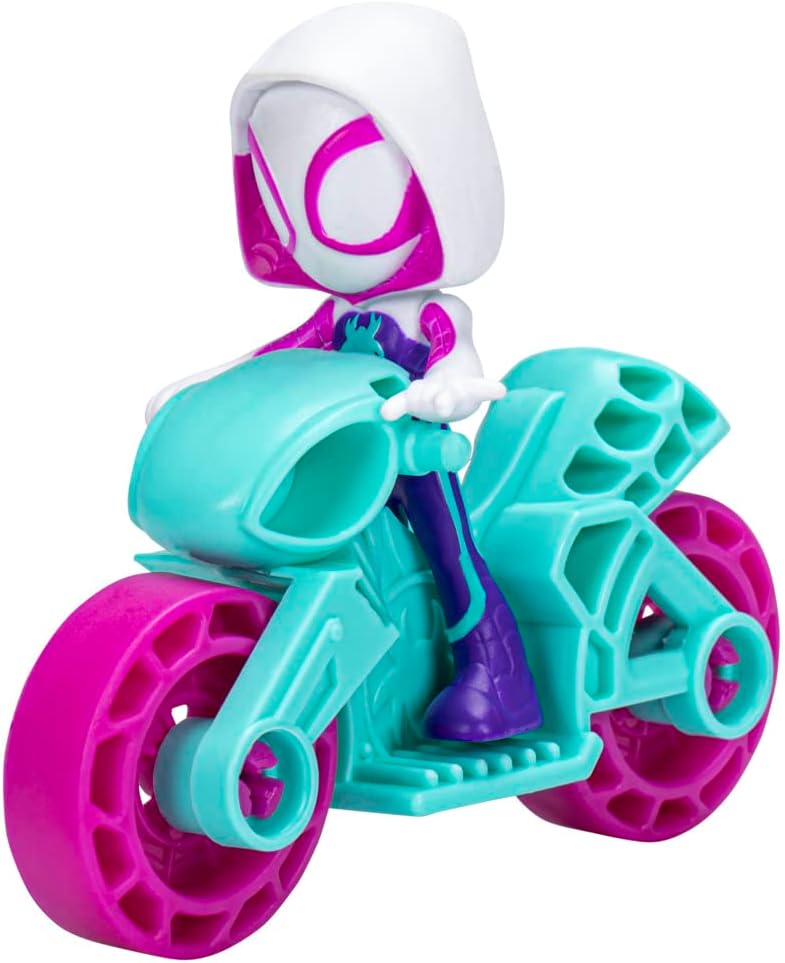 Spidey and His Amazing Friends Ghost Spider Figure 2.5" with Moto - F7262 - Hasbro