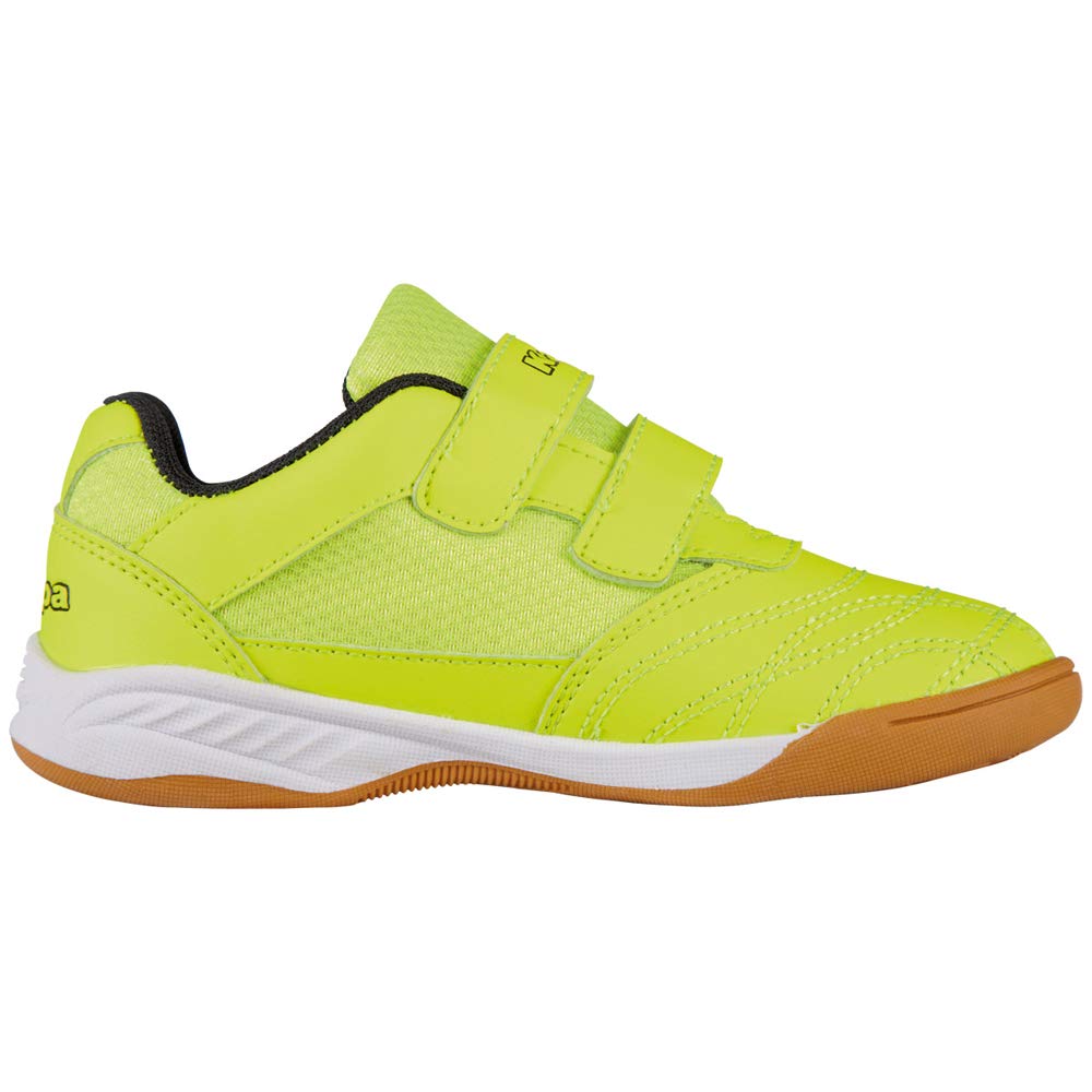 Kappa Kickoff K Unisex Kids, Scarpe per jogging su strada Unisex - Bambini e ragazzi, Yellow Black, 29 EU