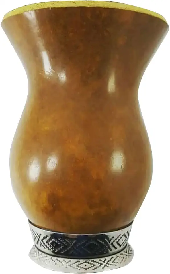 Cuia para Chimarrão Porongo com Base em Metal Ditreviso Marrom