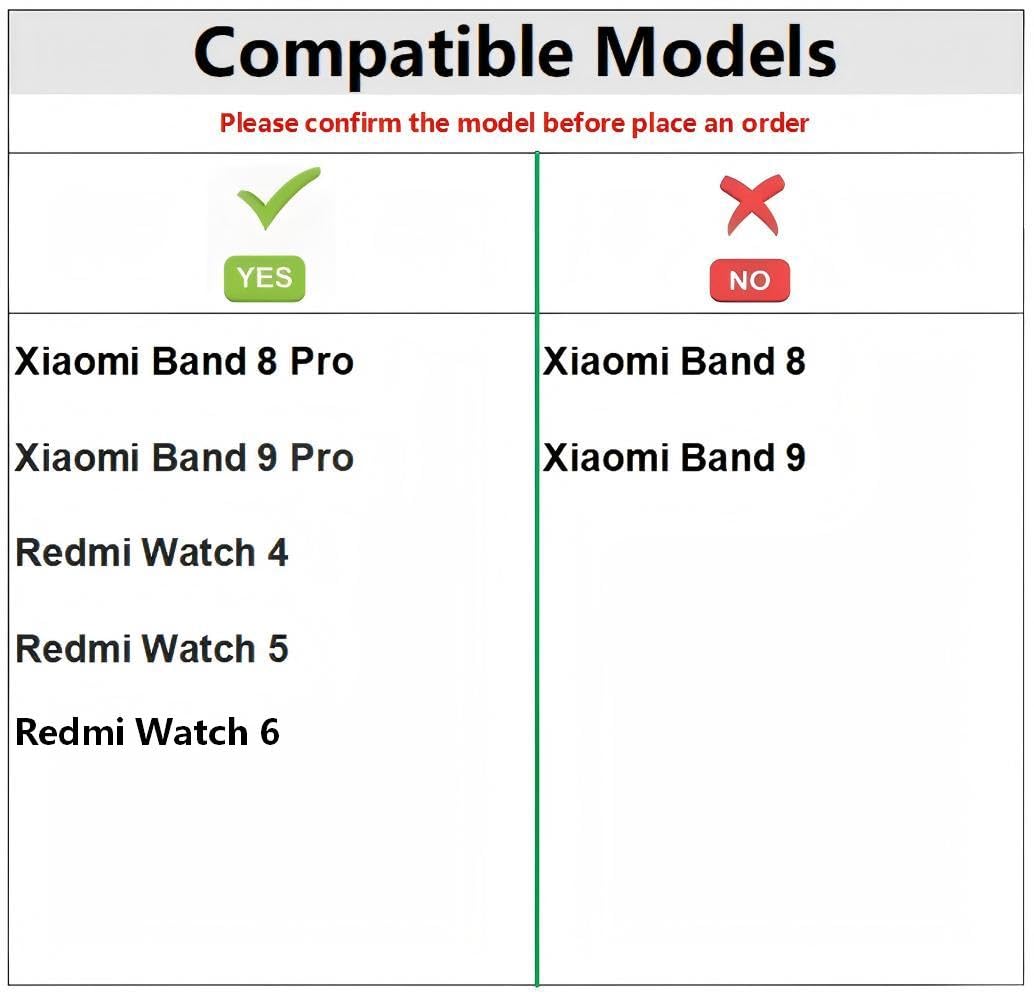 Bransoletka kompatybilna z Xiaomi Mi Smart Band 8 Pro / 9 Pro / Redmi Watch 4 / Watch 5, regulowany pasek do zegarka, miękki nylonowy pasek zapasowy dla kobiet i mężczyzn