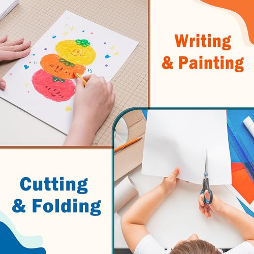 70 Blatt Weißes Kartonpapier A4-200gsm/75lb Doppelseitiges Schweres Karton Papier für Drucker, Kartenherstellung, Basteln, Scrapbooking PAC05WHA470