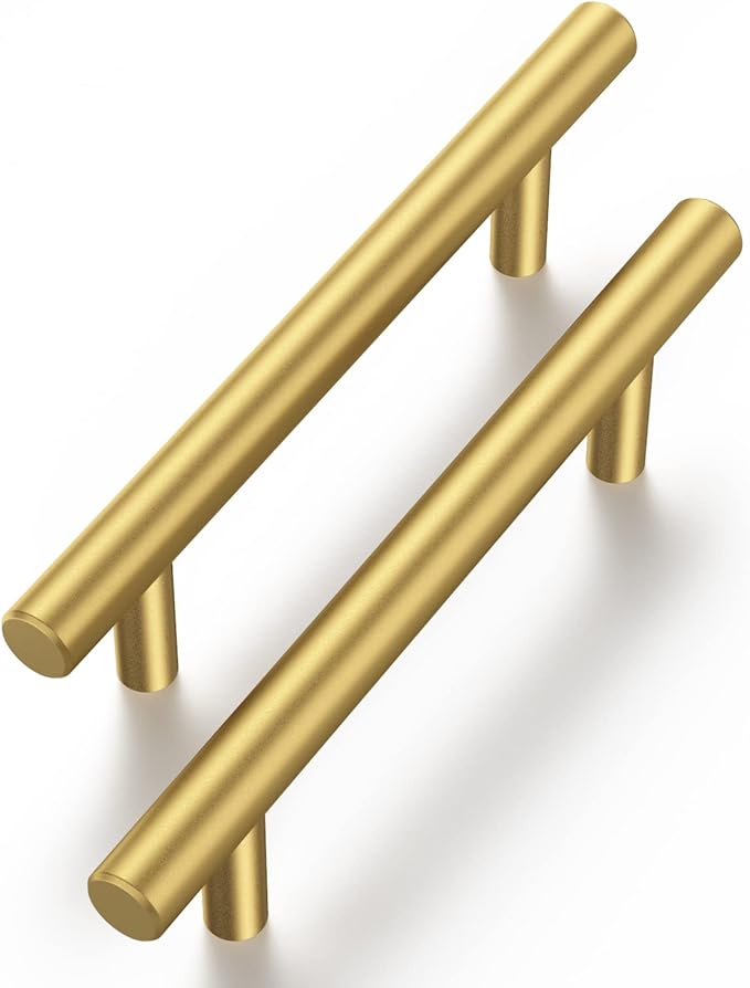 Haliwu 20 Pack/Gold Pulls, Brushed Gold Pulls Handles Gold Dresser Drawer Pulls