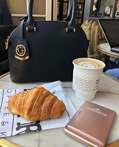 Impressions Vanity Touchup Dimmable Led Compact Mirror With Magnetic Closure, Vanity Makeup Mirror With Touch Sensor Switch And Magnifying Glass (Rose Gold) #TOP4