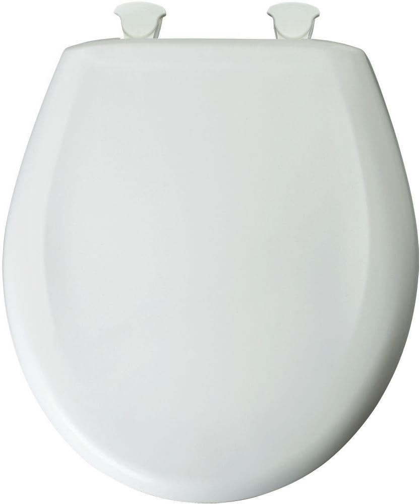 Bemis 200SLOWT 020 Round Closed Front Toilet Seat, Crane White