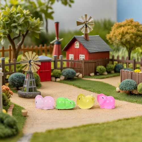 Adornos de Resina Forma de Animales para Decorar Macetas Pequeñas 7