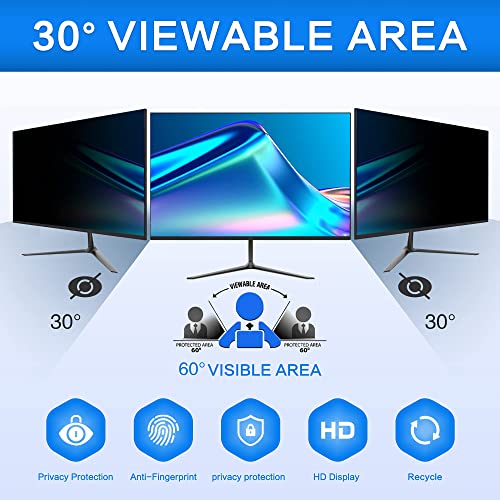 Image of ZOEGAA Privacy Screen Protector 29 Inch 21:9 for Monitor, Anti-Blue Light 29 Inch Privacy Film, Curved, Anti-Glare Privacy Screen, Removable Computer Privacy Screen for HP Lenovo Dell Samsung Asus