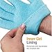 NatraCure Moisturizing Gel Booties and Gloves Set - (for Dry Skin, Dry Hands, feet, Cracked Heels, cuticles, Rough Skin, Dead Skin, use with Your Favorite lotions) - 155/175-AQ/RET - Color: Aqua